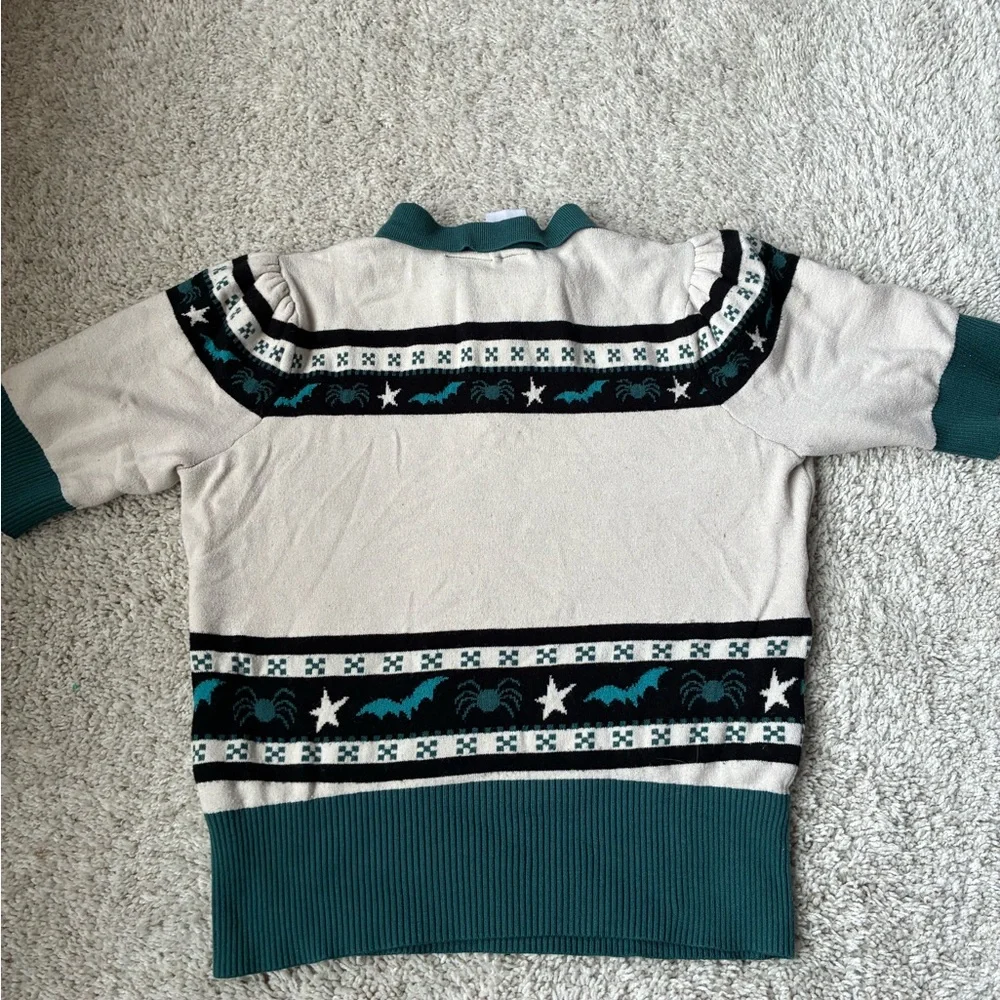 Disney Nightmare Before Christmas Short Sleeve Sweater - Picture 4 of 6